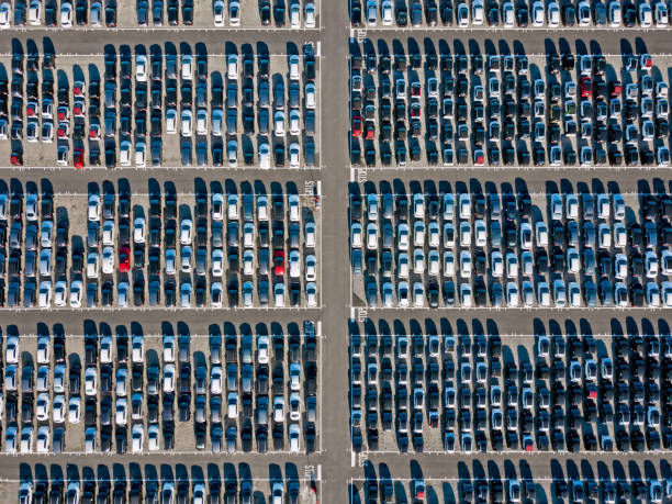 istock Car parking lot 1066121650