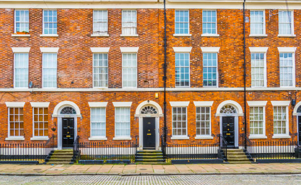 istock Brick houses in Liverpool, England 1066121952