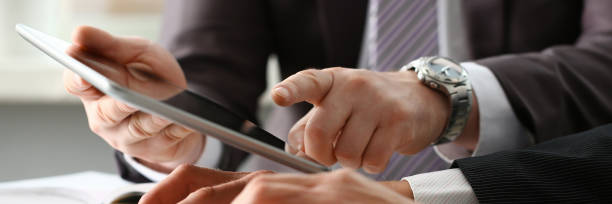 istock Two businessman are looking and 1066126242