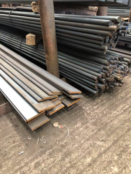 istock Construction steel warehouse and general information sign 1066128320