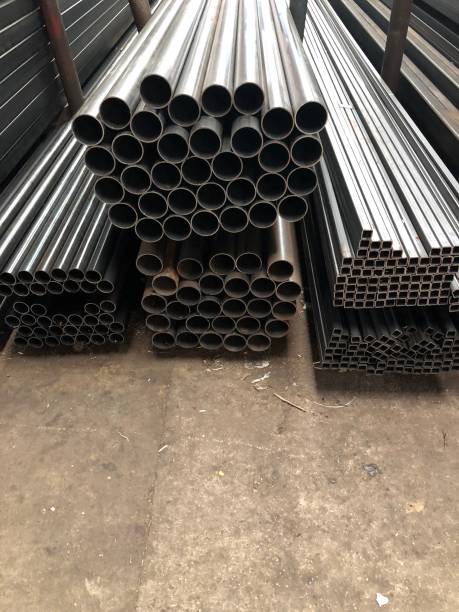istock Construction steel warehouse and general information sign 1066128330