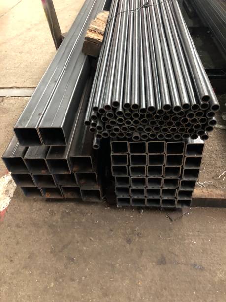 istock Construction steel warehouse and general information sign 1066128406