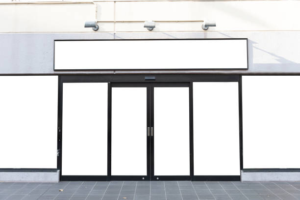 istock Shop Boutique Store Front with Big Window and Place for Name 1066130904