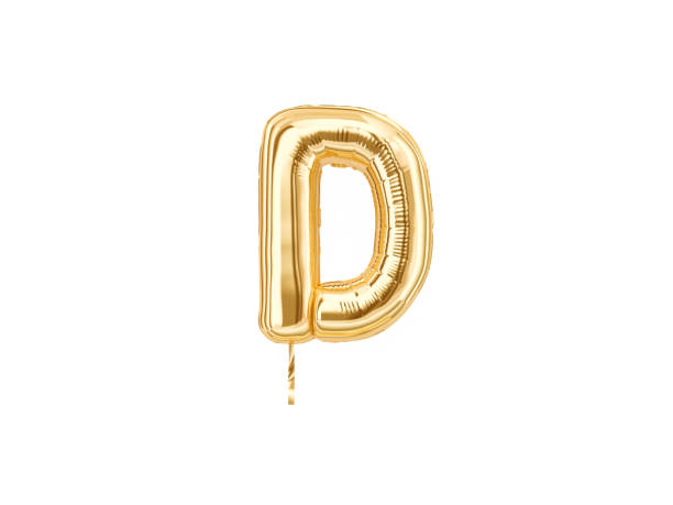 istock Gold foil alphabet, Letters D 1066133082