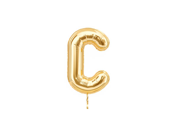 istock Gold foil alphabet, Letter C 1066133114