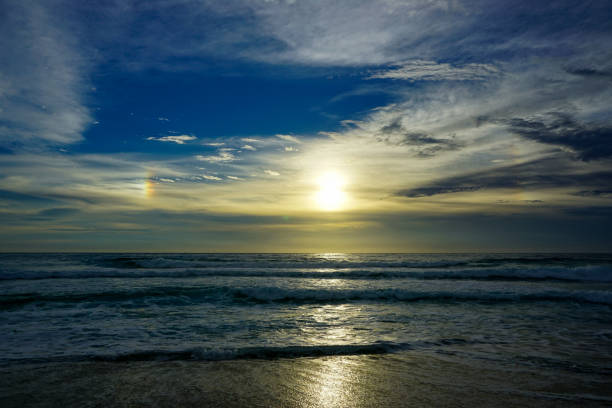 istock Beautiful sunset in the sky, in sea 1066135552