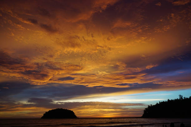 istock Beautiful sunset in the sky, in sea 1066135834