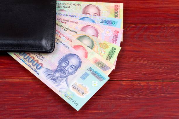 istock Vietnamese money in the black wallet 1066135854