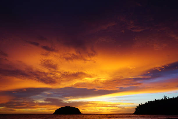 istock Beautiful sunset in the sky, in sea 1066135870