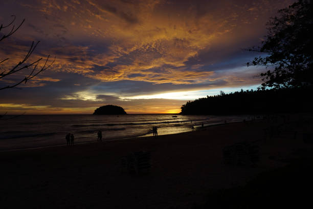 istock Beautiful sunset in the sky, in sea 1066135908
