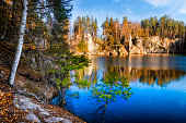 Small lake in National Park Adrspach-Teplice Rocktown