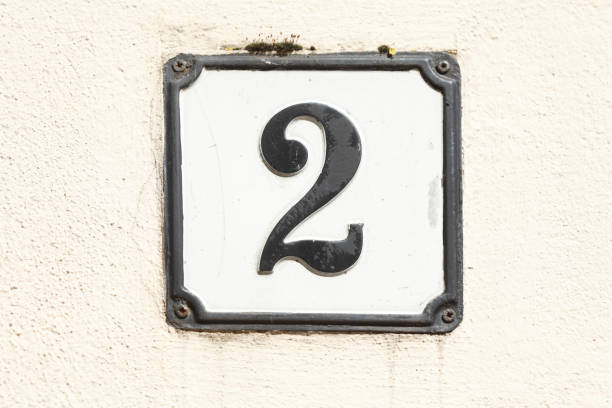 istock House number plate No. two 1066157978