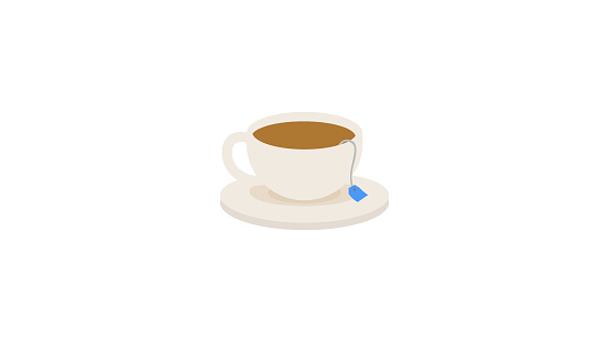 Creative coffee/tea cup design icon