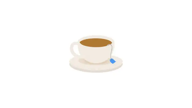 Vector illustration of Creative coffee/tea cup design icon