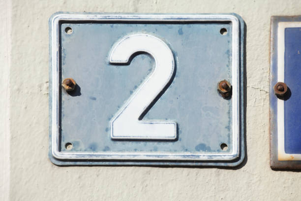 istock House number plate No. two 1066158194