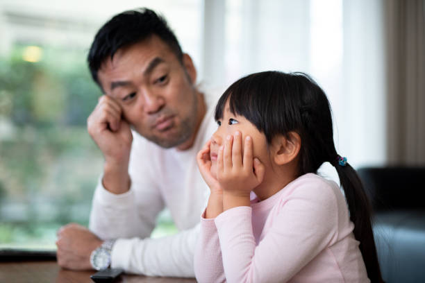 istock Father talking to daughter at home 1066158868