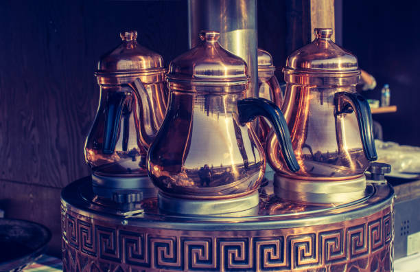 istock Turkish tea pot made in a traditional style 1066161154