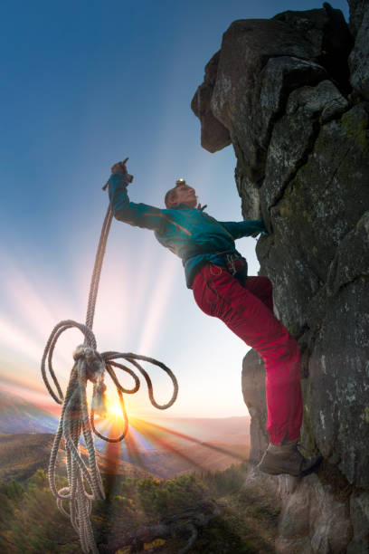 istock Trekking in the Mountains with a huge backpack 1066169800