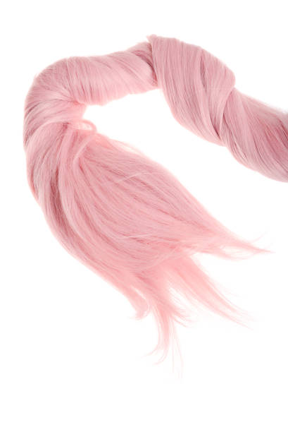 istock closeup twisted piece pink hair 1066176460