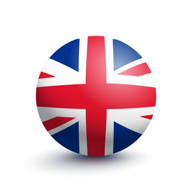 istock Flag of Great Britain in the form of a ball 1066182520