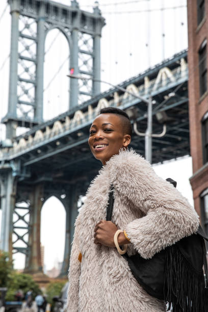 istock Beautiful young woman in NYC 1066192340