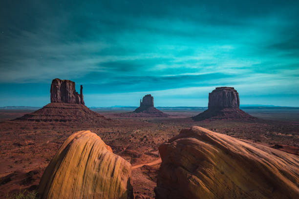 istock Monument Valley in moonlight, Arizona, USA 1066192424