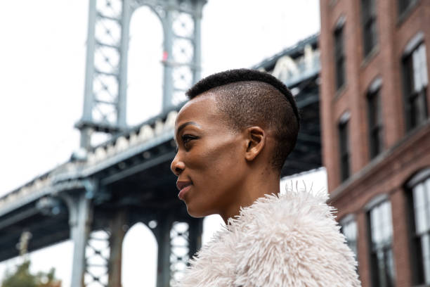 istock Beautiful young woman in NYC 1066192440