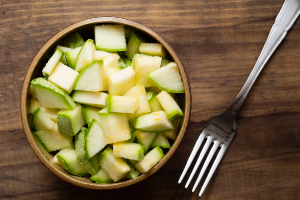 istock Zucchini chopped in a bowl 1066196932