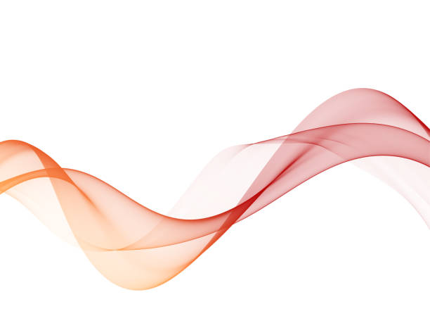 istock Abstract smooth color wave . Curve flow red motion illustration 1066204558