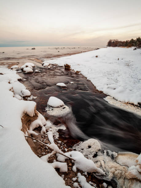 istock long exposure rocky mountain river in winter with high water stream level 1066207478