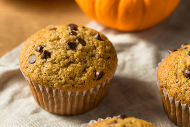 istock Sweet Homemade Chocolate Pumpkin Muffins 1066208518