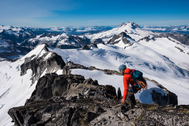 istock Solo hiking adventure in the mountains 1066210430