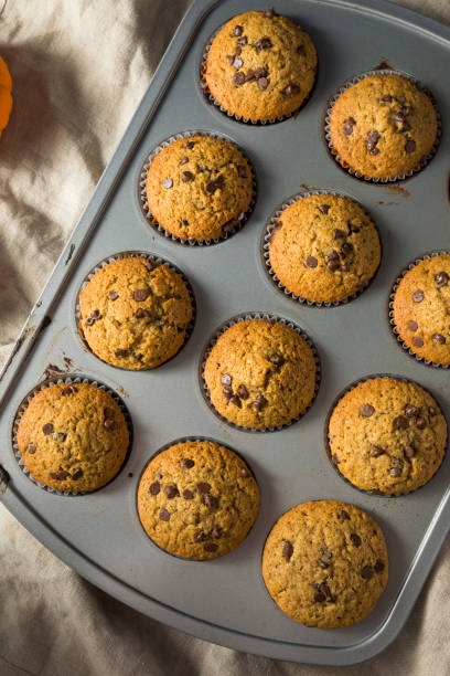 Sweet Homemade Chocolate Pumpkin Muffins