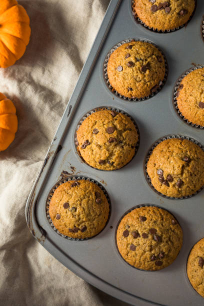 Sweet Homemade Chocolate Pumpkin Muffins