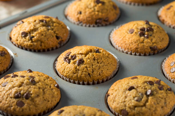Sweet Homemade Chocolate Pumpkin Muffins