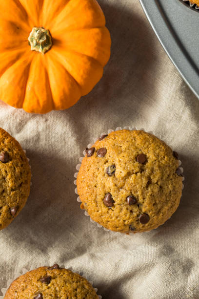 Sweet Homemade Chocolate Pumpkin Muffins