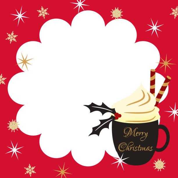 ilustraciones, imágenes clip art, dibujos animados e iconos de stock de fondo de navidad café. - chocolate cocoa hot chocolate backgrounds