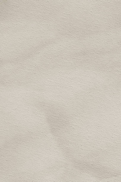 istock Artist's Coated Cotton Duck Coarse Grain Canvas Crumpled Beige Grunge Texture 1066219300