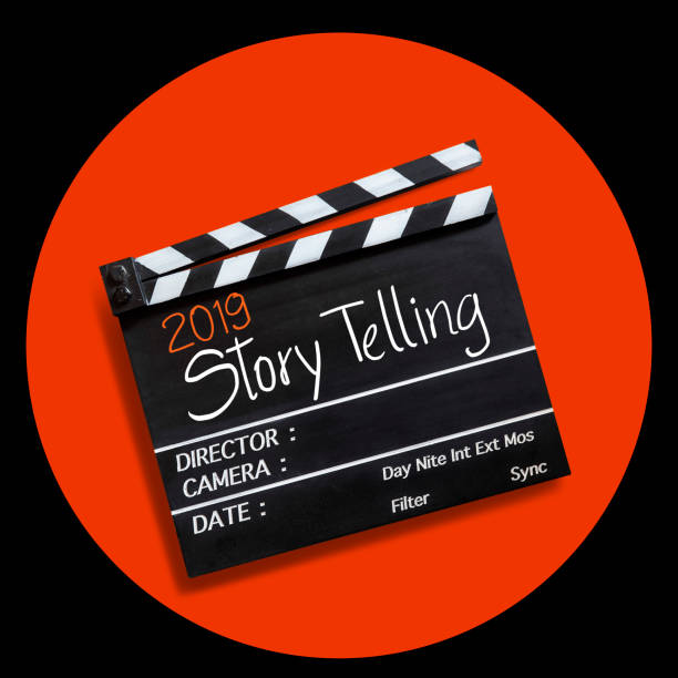 istock 2019 story telling ,text title on movie Clapper board 1066227278