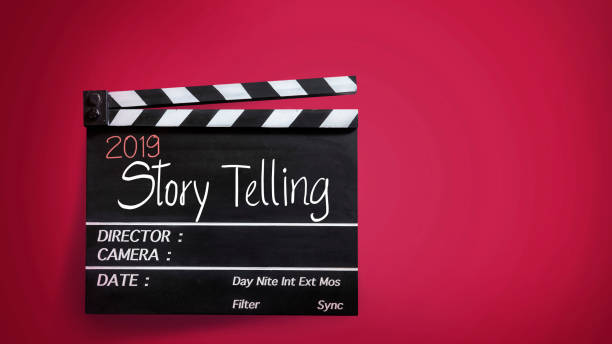 istock 2019 story telling ,text title on movie Clapper board 1066227324