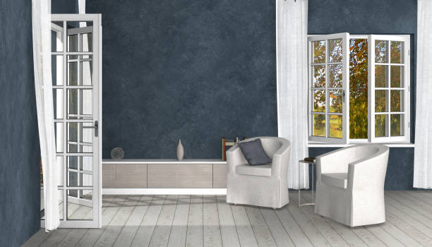 istock fictitious nostalgic country style living room interior 1066235604