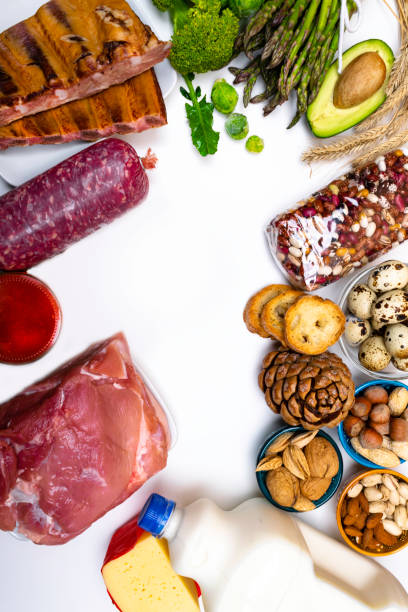 istock High protein foods. Top view with copy space. Healthy eating concept 1066236246