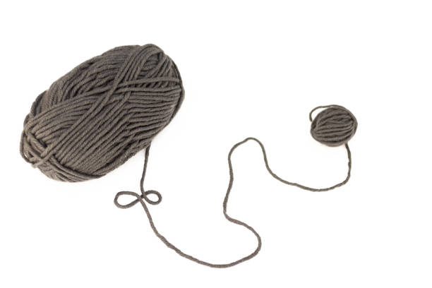 istock Skein of Gray Wool Isolated 1066238414
