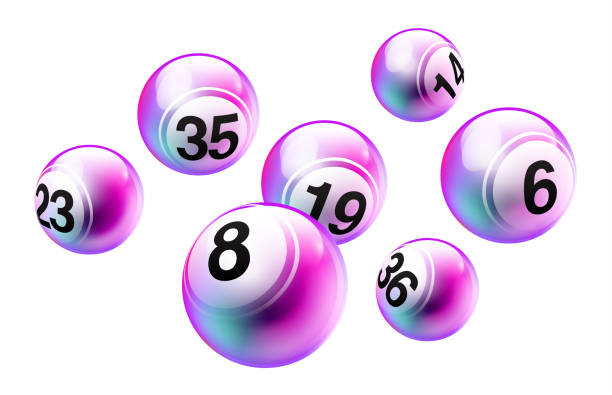 ilustrações, clipart, desenhos animados e ícones de vector bingo loteria número definido de bolas - snooker ball