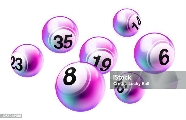 Vector Bingo Lottery Number Balls Set Stock Illustration - Download Image Now - Bingo, Sphere, Sports Ball