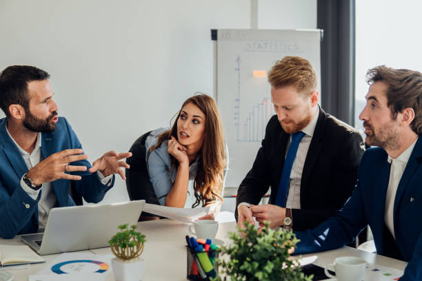 istock Young business people at office 1066249212