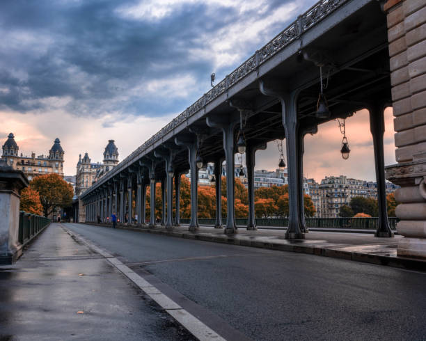 istock Pont de bir hakeim metro bridge paris france 1066252576
