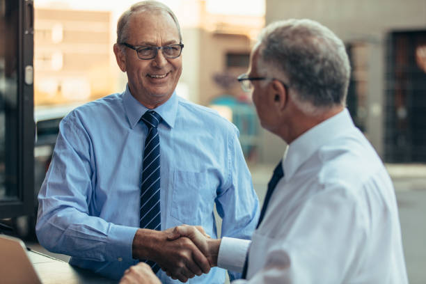 istock Business people handshake after successful meeting 1066257418