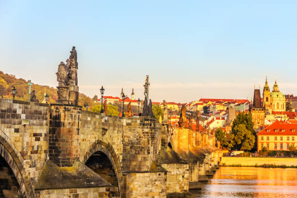istock Charles Bridge and view on the Lesser Town from the river, Prague 1066259232