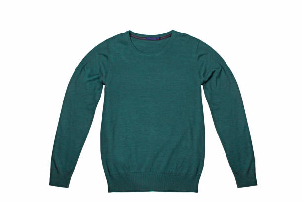 istock Green sweater isolated on white background 1066261972